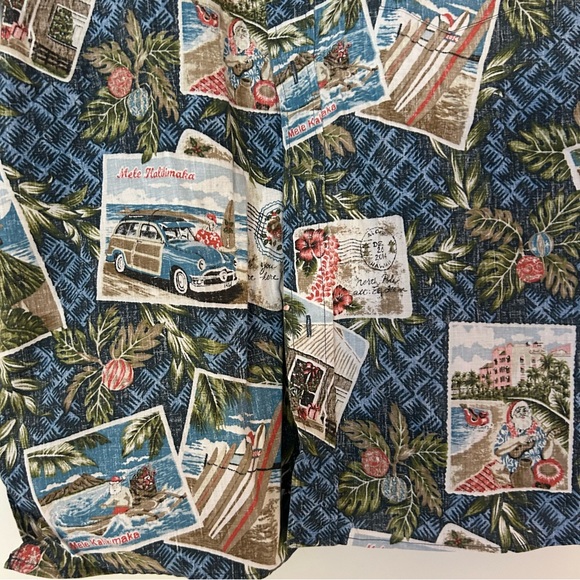 Reyn Spooner Christmas 2014 Aloha Shirt - M - Picture 11 of 13